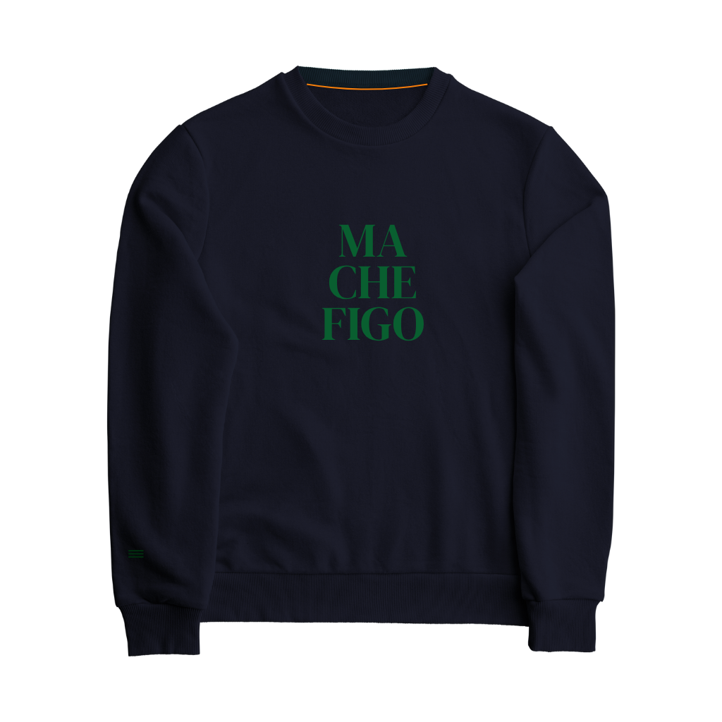 Sweatshirt MA CHE FIGO – Blu Notte - NUOVO
