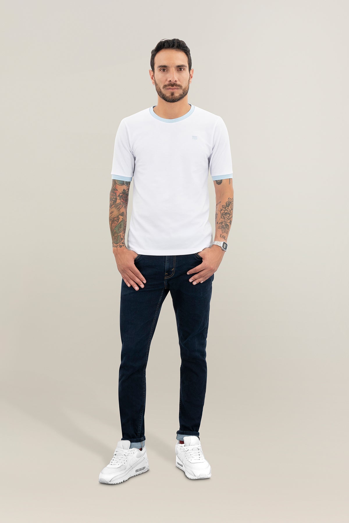 Camiseta - Bianca Collo Marino