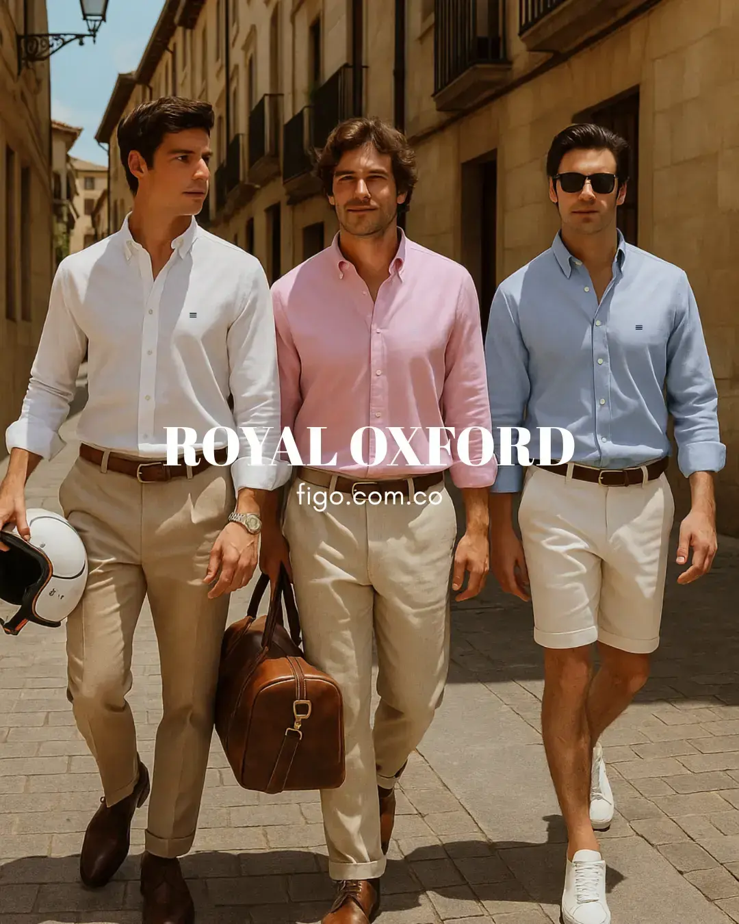 Camisa Royal Oxford - Rosa Sartoriale - Figo