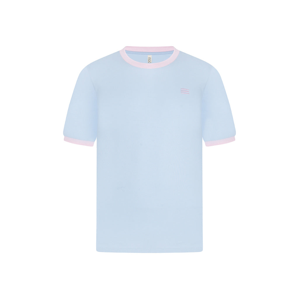 Camiseta - Marino Collo Rosa