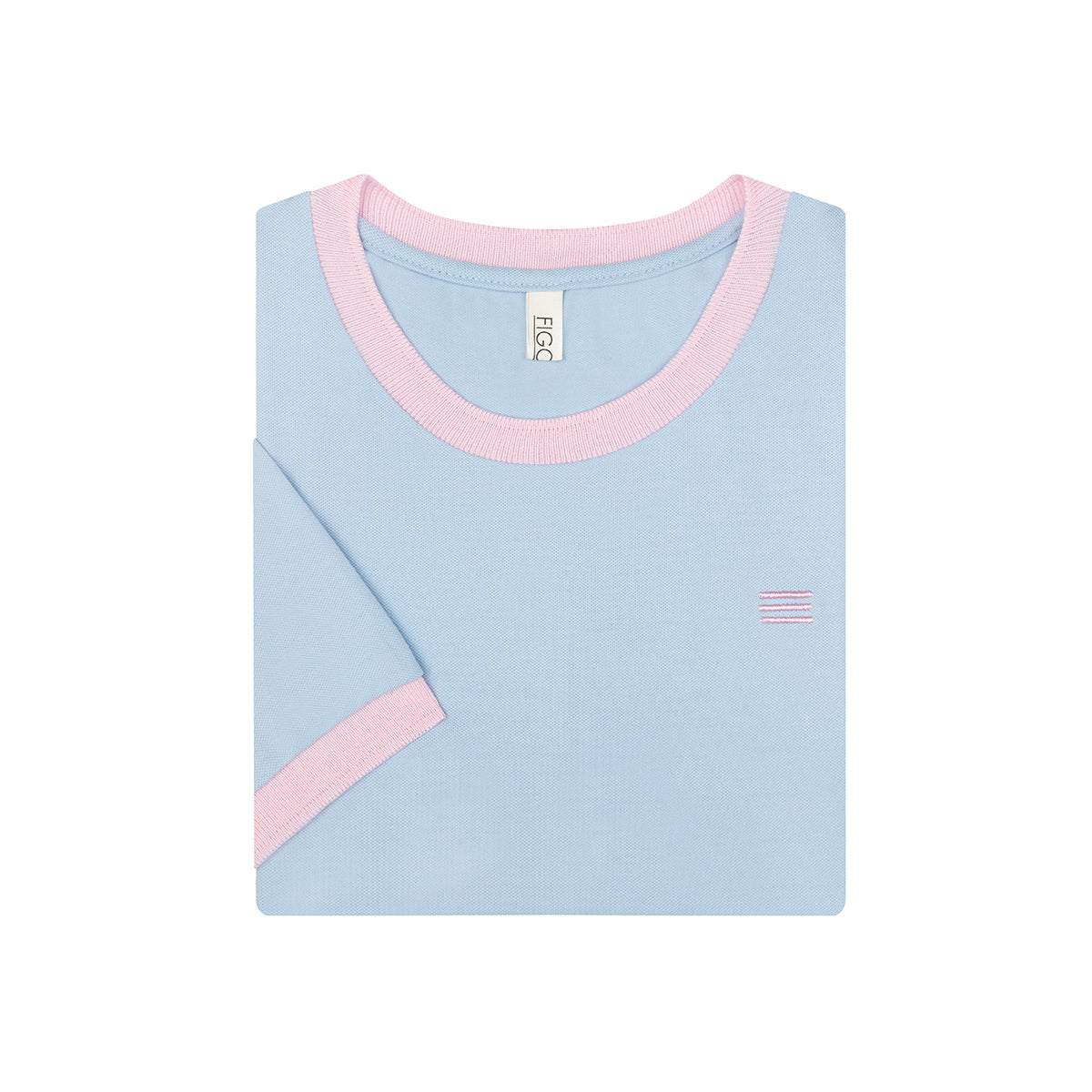 Camiseta - Marino Collo Rosa