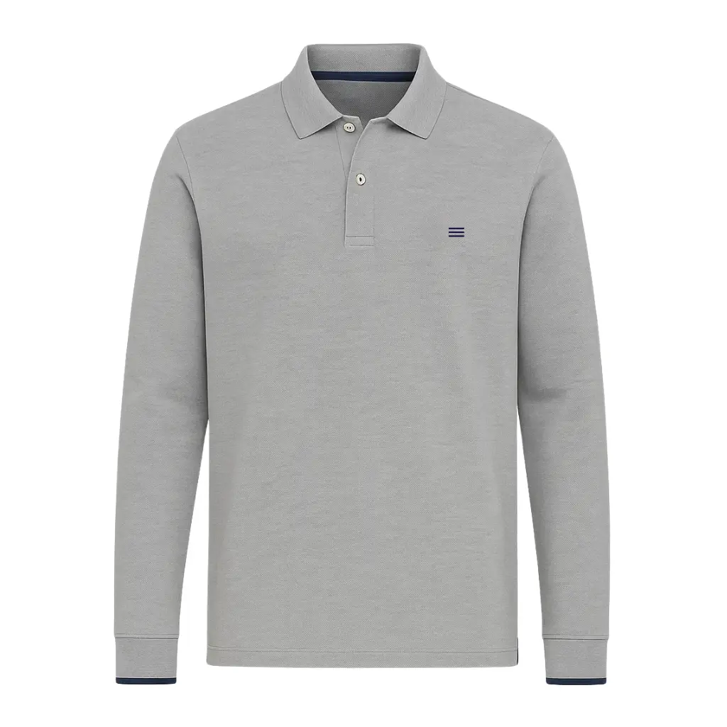 Polo Long Sleeves - Gris blu - Figo