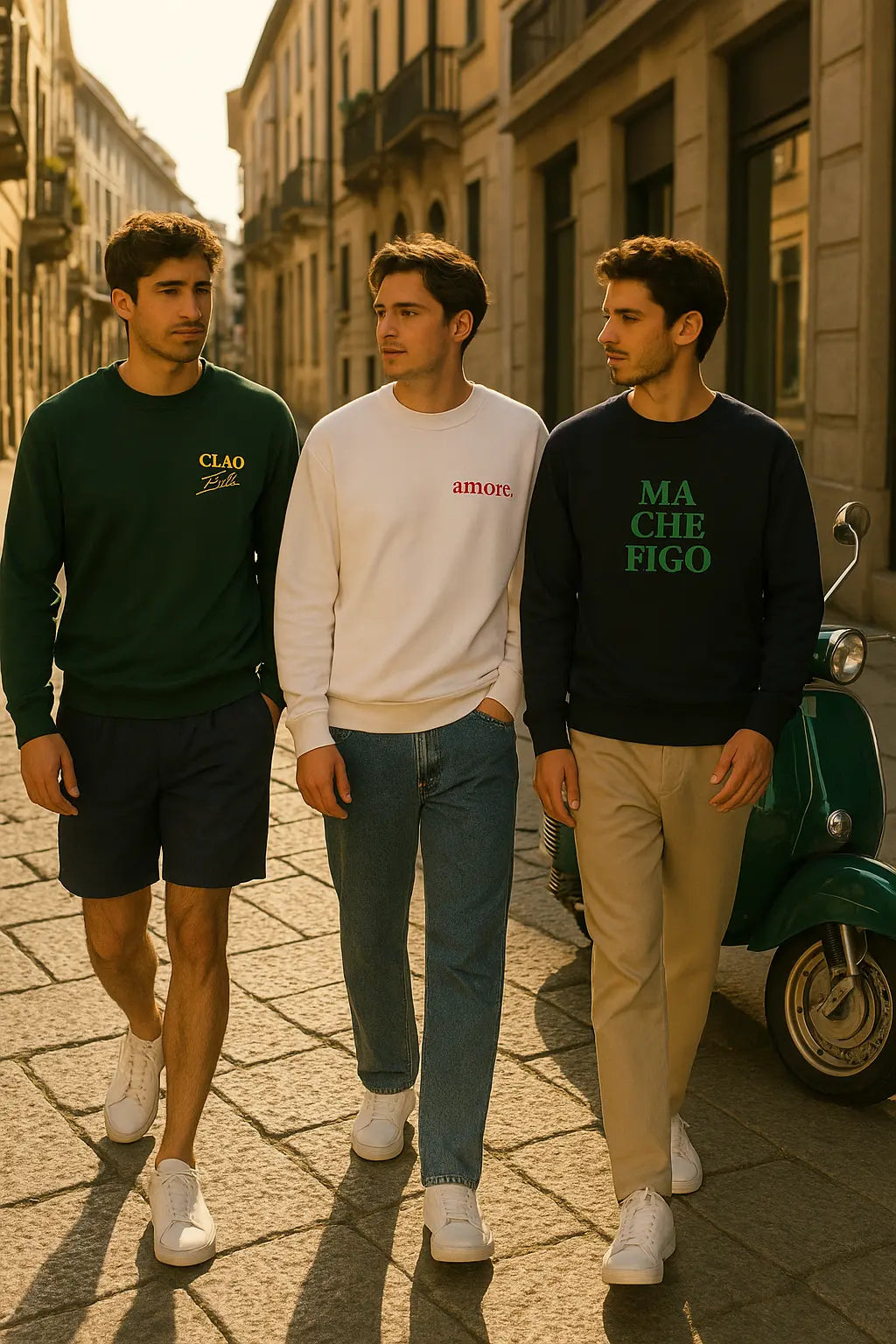 Sudadera estilo italiano