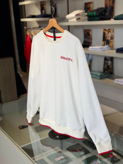 Sweatshirt AMORE– Ivory - NEW figoitaly