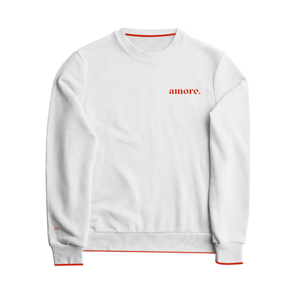 Sweatshirt AMORE. – Avorio  - NUOVO