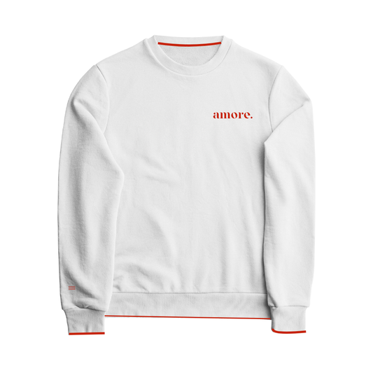 Sweatshirt AMORE. – Avorio  - NUOVO