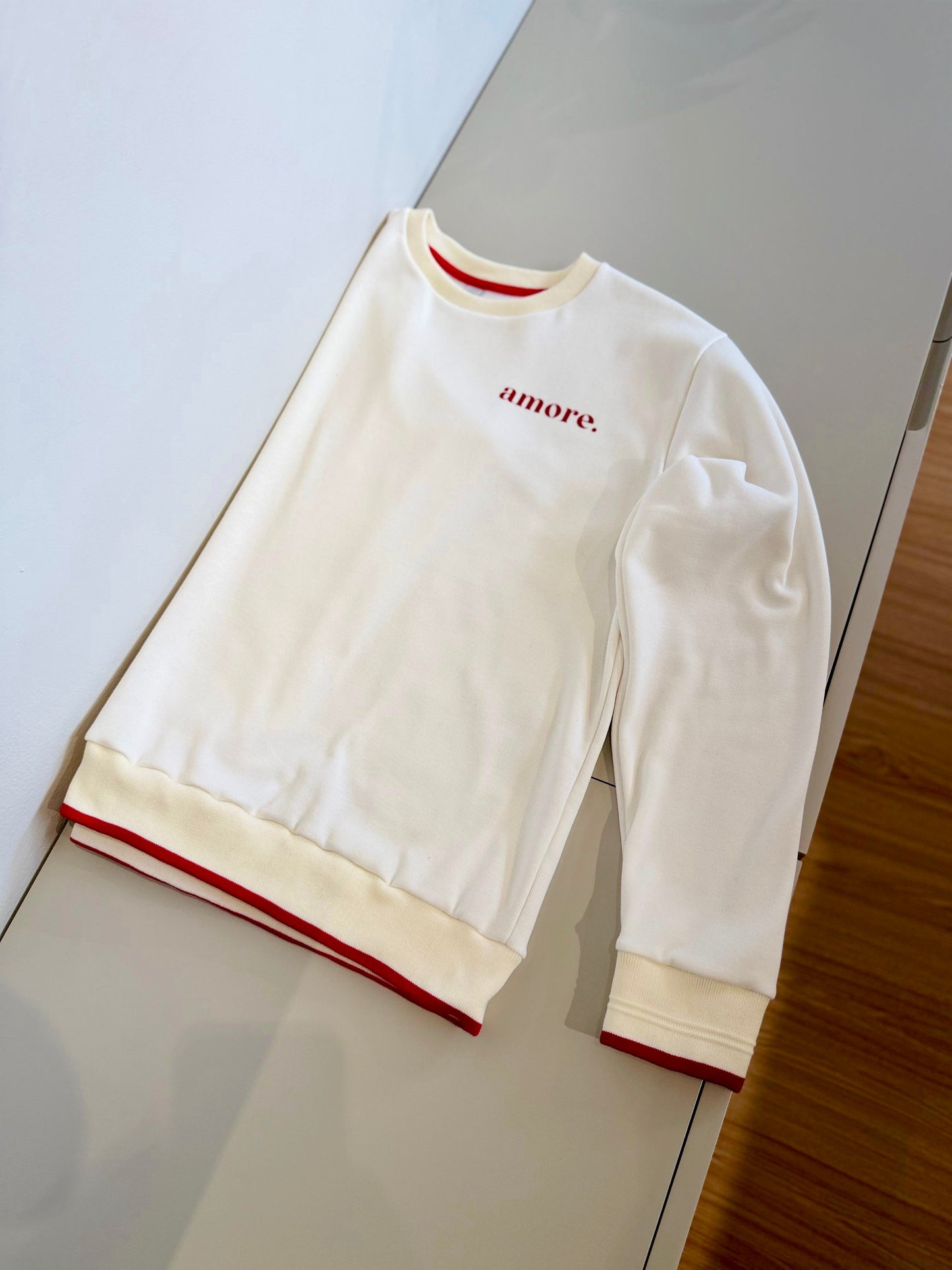 Sweatshirt AMORE– Ivory - NEW figoitaly