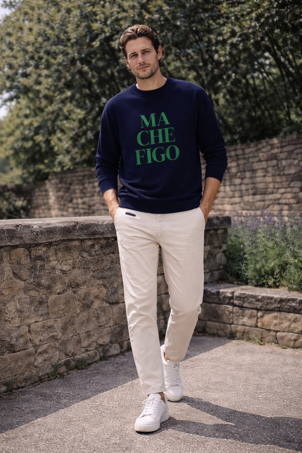 NUOVO - Pantalón prepster classic fit elástico - Beige