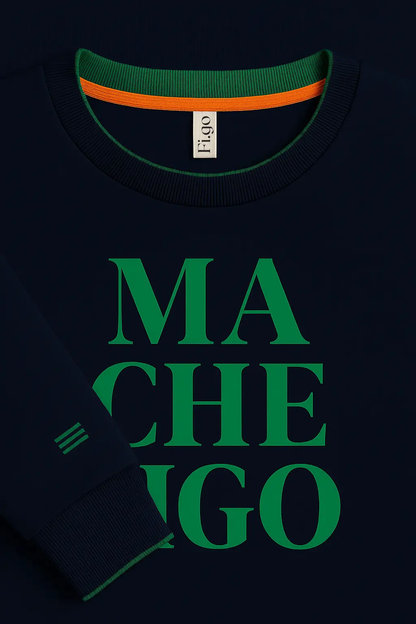 Sweatshirt MA CHE FIGO – Blu Notte  - NUOVO - Figo