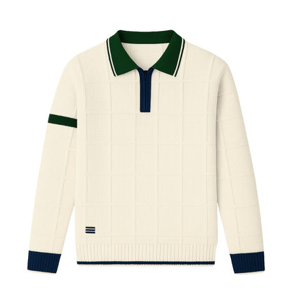 NUOVA Polo Long Sleeves Tejida - Figo Navale