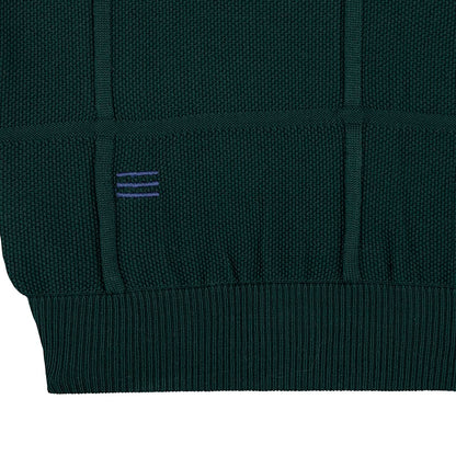 Polo Pescatore Verde Collo Blu