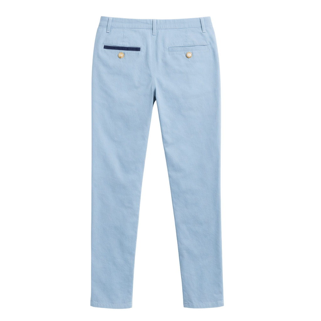 NUOVO - Pantalón prepster classic fit elástico - Blu Celo Figo