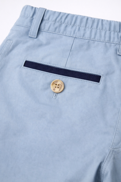 NUOVO - Pantalón prepster classic fit elástico - Blu Celo Figo