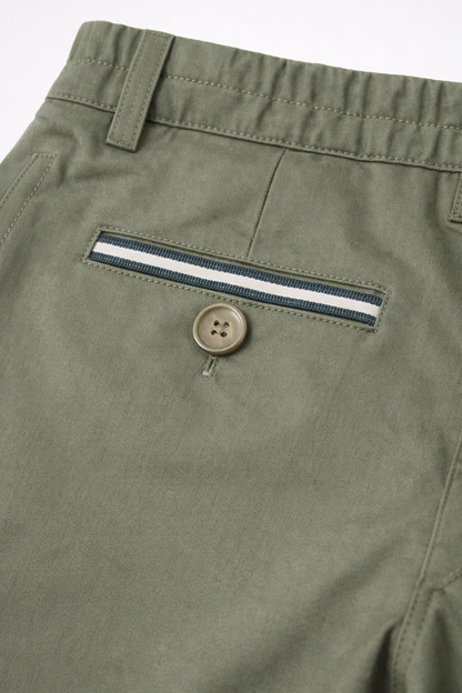 NUOVO - Pantalón prepster classic fit elástico - Militare Figo
