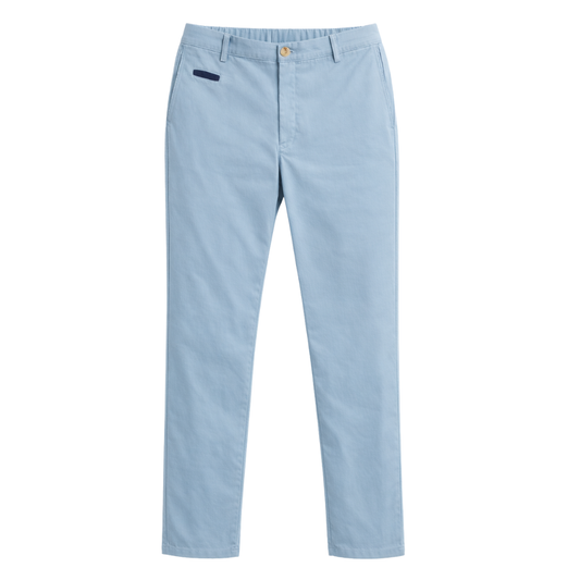 NUOVO - Pantalón prepster classic fit elástico - Blu Celo Figo