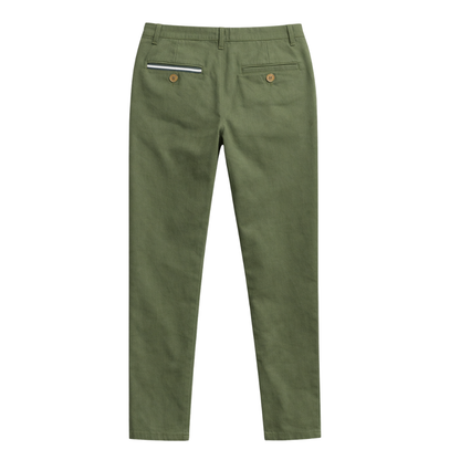 NUOVO - Pantalón prepster classic fit elástico - Militare Figo