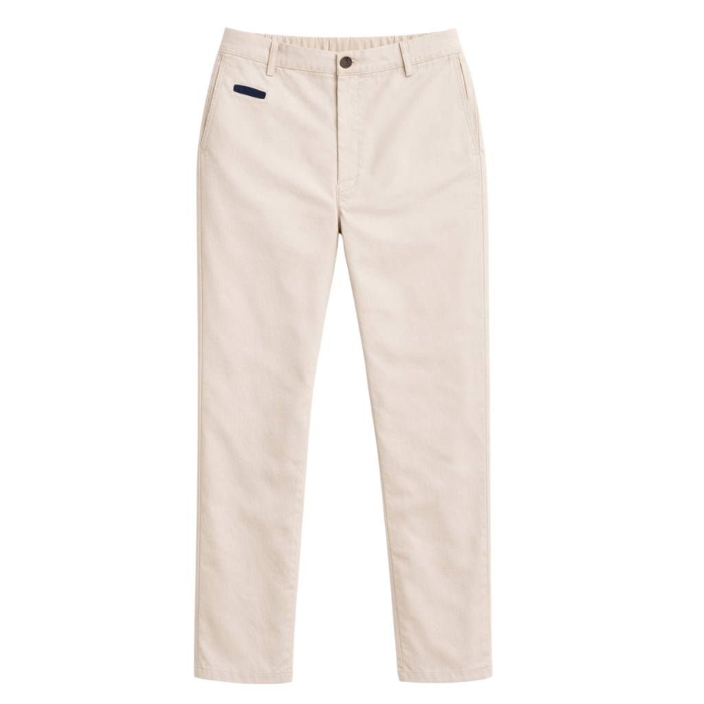 NUOVO - Pantalón prepster classic fit elástico - Beige Figo