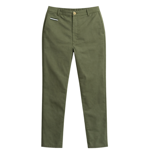 NUOVO - Pantalón prepster classic fit elástico - Militare Figo